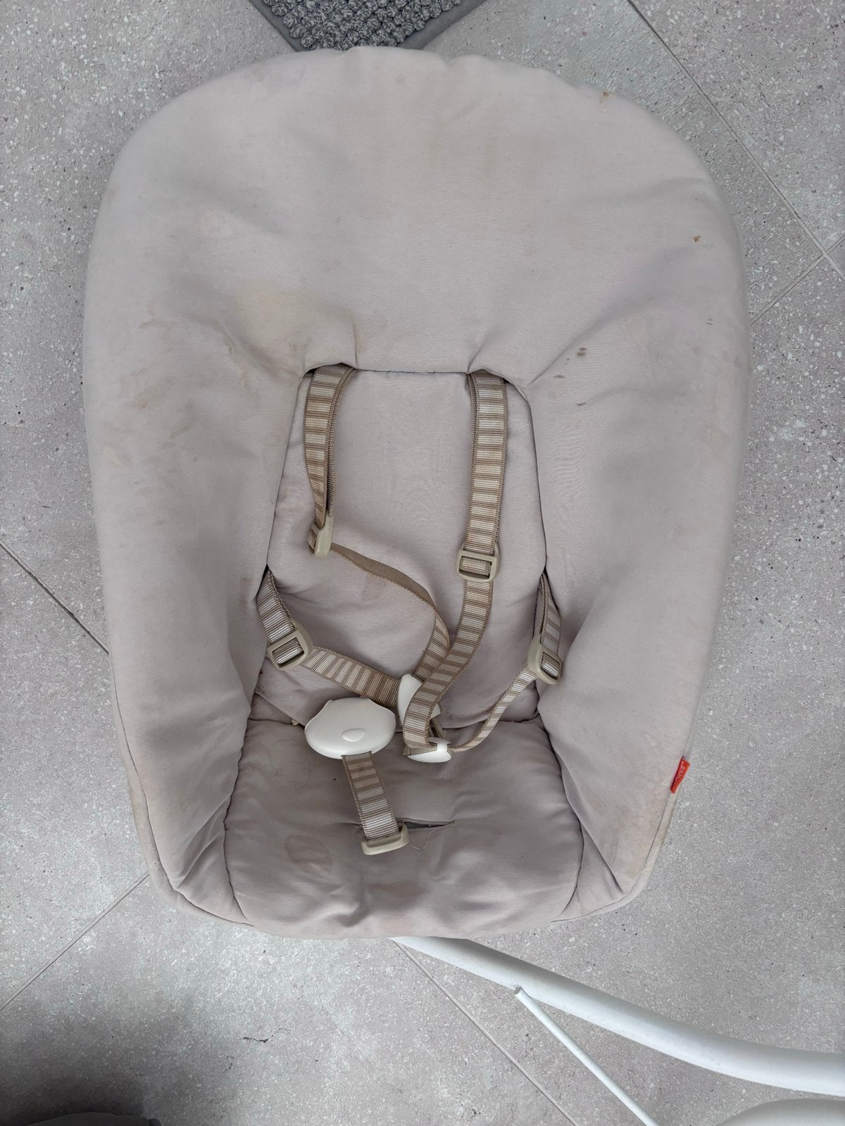 Stokke Tripp Trapp newbornset + speelgoedhengel, Ophalen of Verzenden, Zo goed als nieuw, Meegroeistoel, Aanschuifbaar