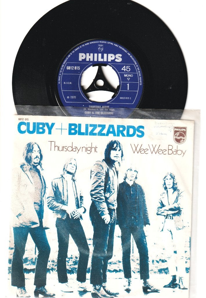 Single Cuby + Blizzards - Thusdaynight, Cd's en Dvd's, Vinyl Singles, Gebruikt, Verzenden, 7 inch, Pop