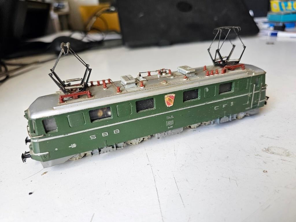 modeltrein Ho Marklin 3050 fraai SBB Zwitserse locomotief, Wisselstroom, Gebruikt, Locomotief, Ophalen of Verzenden