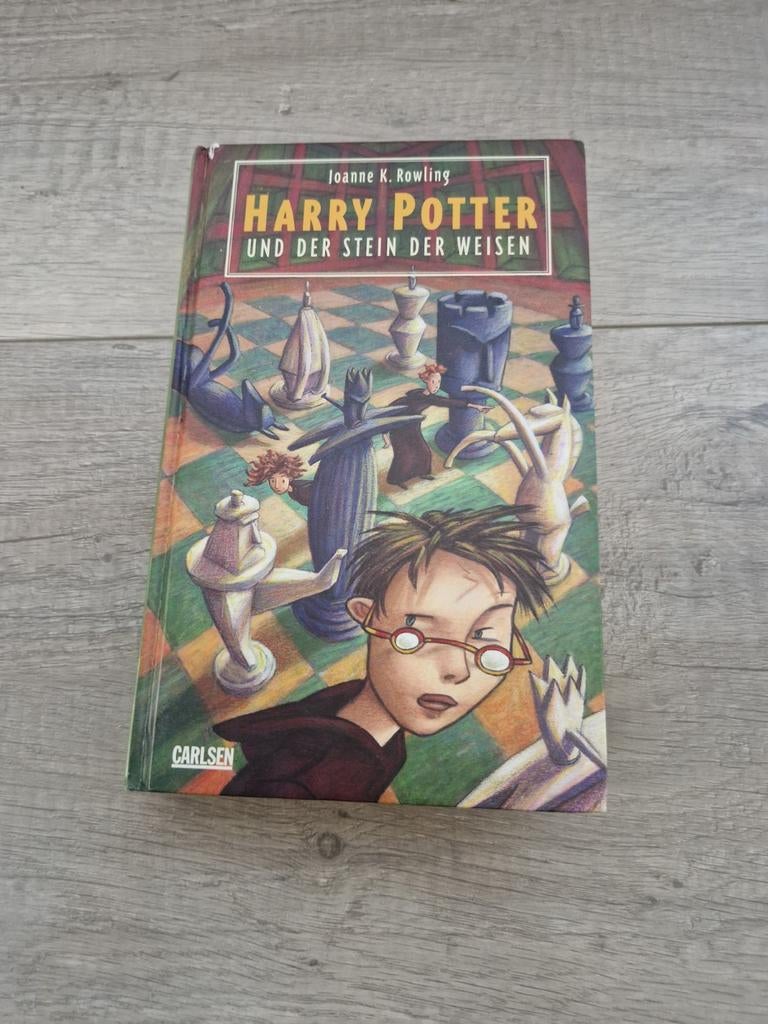 Boek duits hardcover harry potter und der stein der weisen, Verzamelen, Harry Potter, Ophalen of Verzenden, Zo goed als nieuw