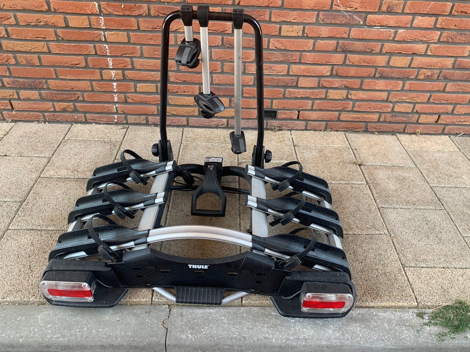 Thule Euroway G2 923 fietsendrager , voor 3 ! fietsen ., Auto diversen, Fietsendragers, Ophalen, 3 fietsen of meer, Gebruikt, Brede banden