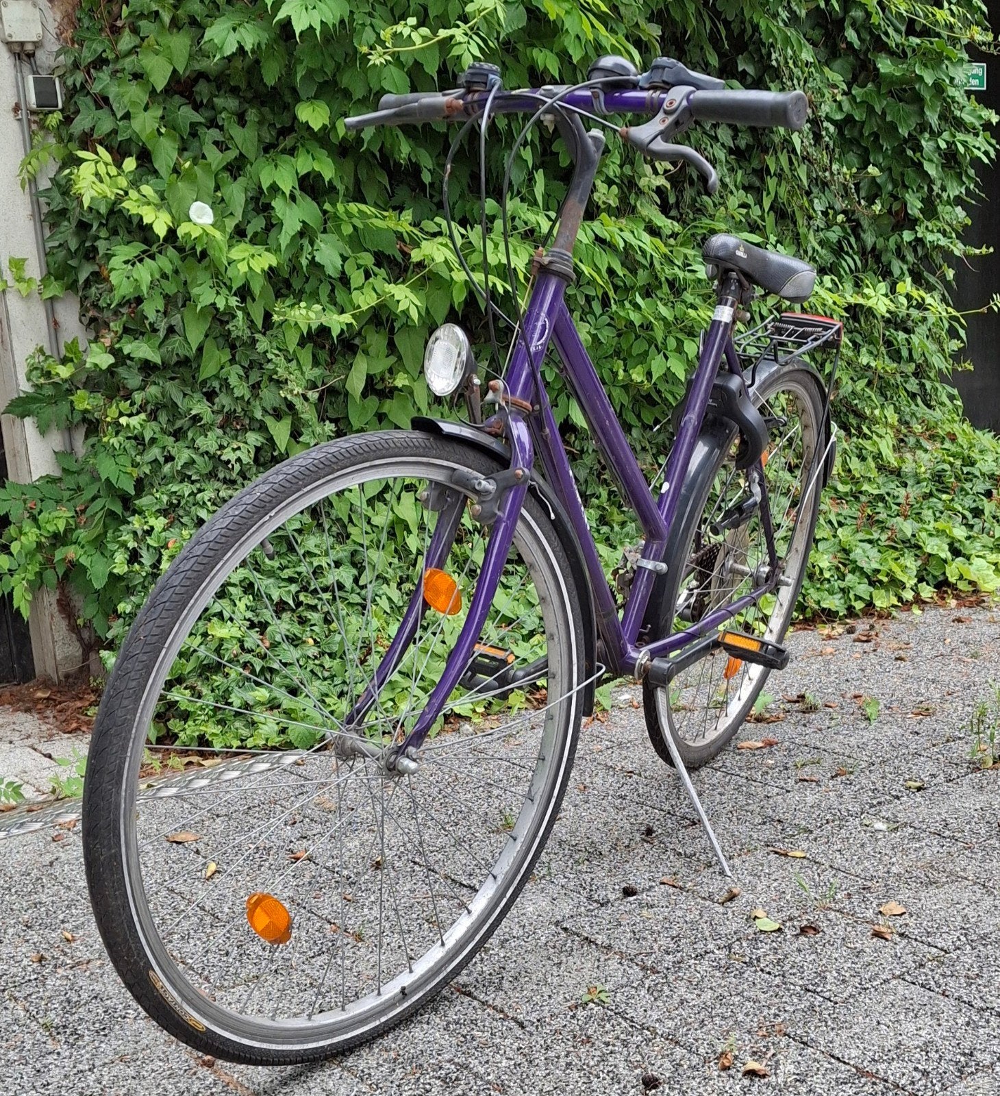 Dames Shimano Konsul Citybike - 18 versnellingen, slot, Gebruikt, Velgrem, Versnellingen, Ophalen