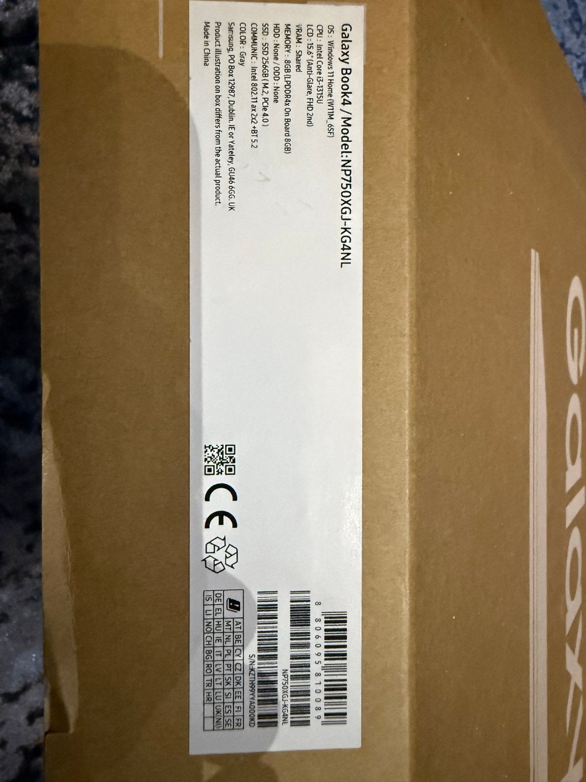 Samsung Galaxy Book 4 NP750XGK-KG4NL - Nieuw in doos, Computers en Software, Windows Laptops, HDD, 2 tot 3 Ghz, 8 GB, Nieuw