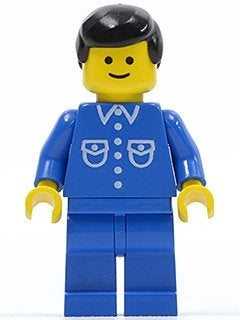 LEGO City but019 Shirt with 6 Buttons - Blue, Blue Legs,, Lego, Ophalen of Verzenden, Minifiguur, City