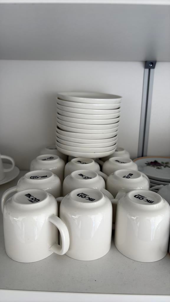 Espresso/ turkse koffie kopjes met schotel, Ophalen
