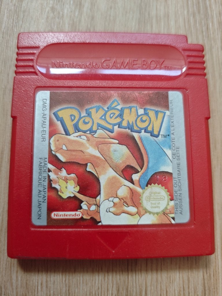 Pokemon Red - Game Boy (geen doos), Spelcomputers en Games, Games | Nintendo Game Boy, Avontuur en Actie, Gebruikt, 1 speler, Ophalen of Verzenden