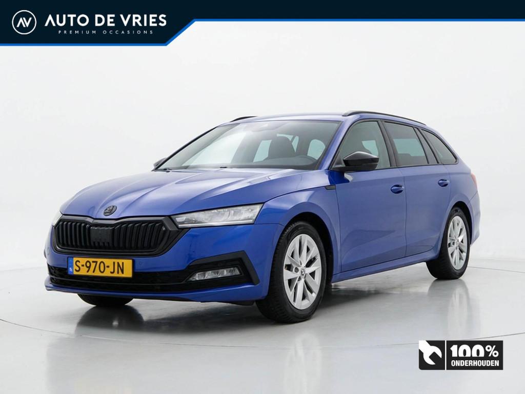 Skoda Octavia Combi 1.0 e-TSI 110pk DSG Sport Business Editi, Stof, Gebruikt, Automatische klimaatregeling, Origineel Nederlands