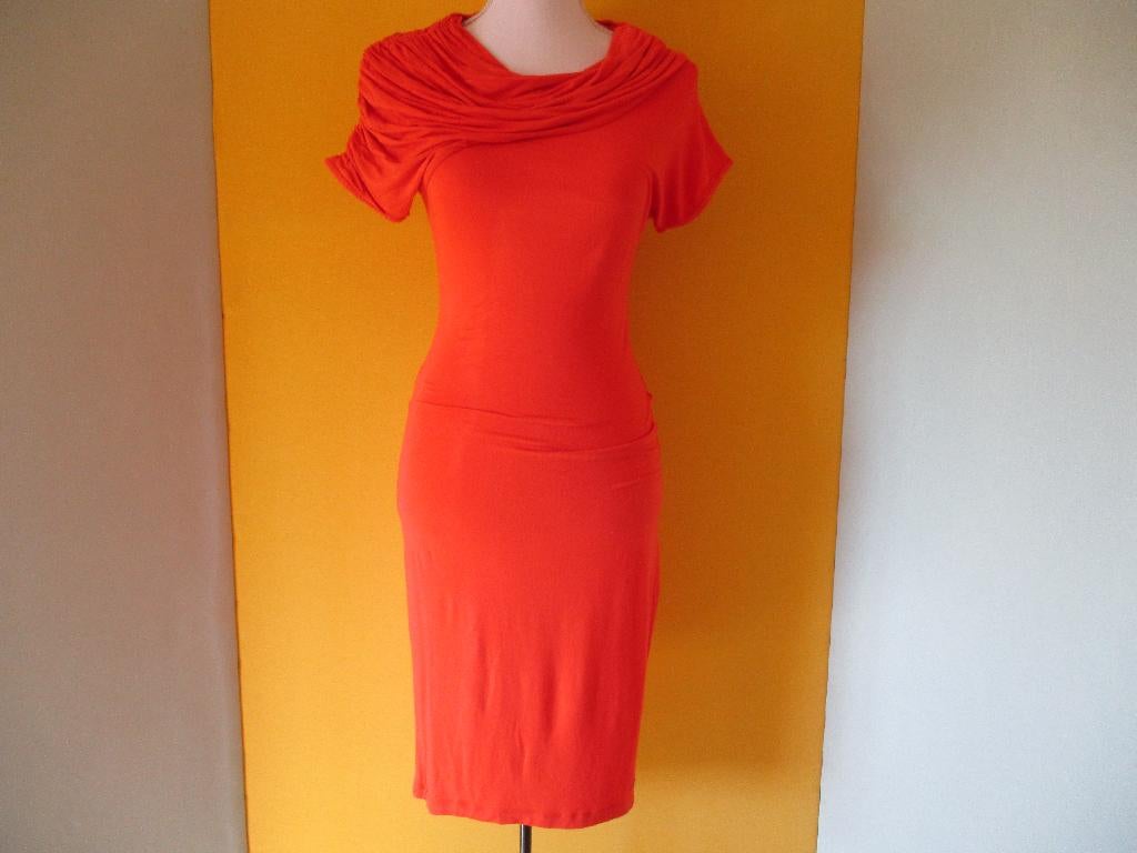 Supertrash jurk maat S (model Daraly)., Supertrash, Verzenden, Oranje, Zo goed als nieuw