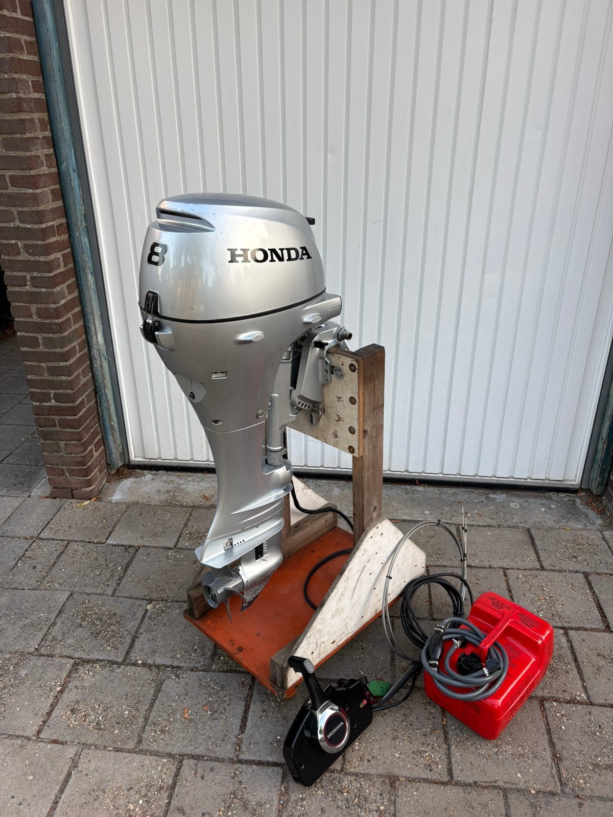 Honda 8 pk 4 takt langstaart buitenboordmotor boot motor., Ophalen, Gebruikt, 5 tot 10 pk, Viertaktmotor