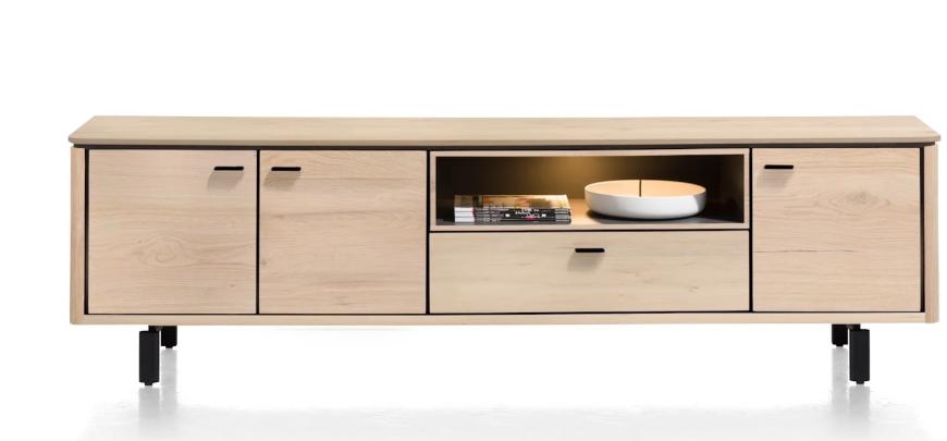 Henders en Hazel tv meubel Livada 210cm naturel, Ophalen of Verzenden, 25 tot 50 cm, 200 cm of meer, Minder dan 100 cm