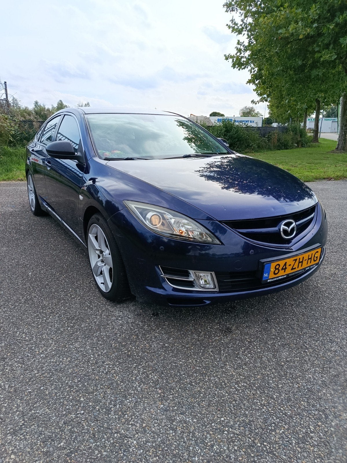 Mazda 6 1.8 Sport Hatchback 2008 Blauw( top auto.instap klaa, Auto's, Voorwielaandrijving, 1295 kg, 4 cilinders, Blauw