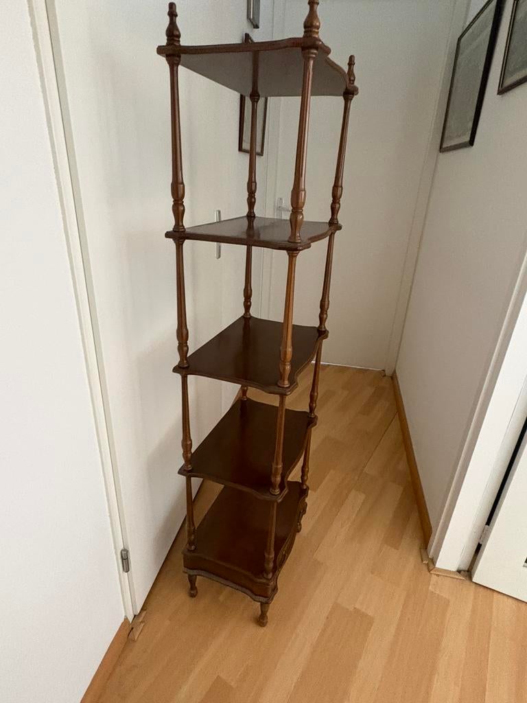 Mahoniehouten etagère, Huis en Inrichting, Woonaccessoires | Etagères, Ophalen, Zo goed als nieuw