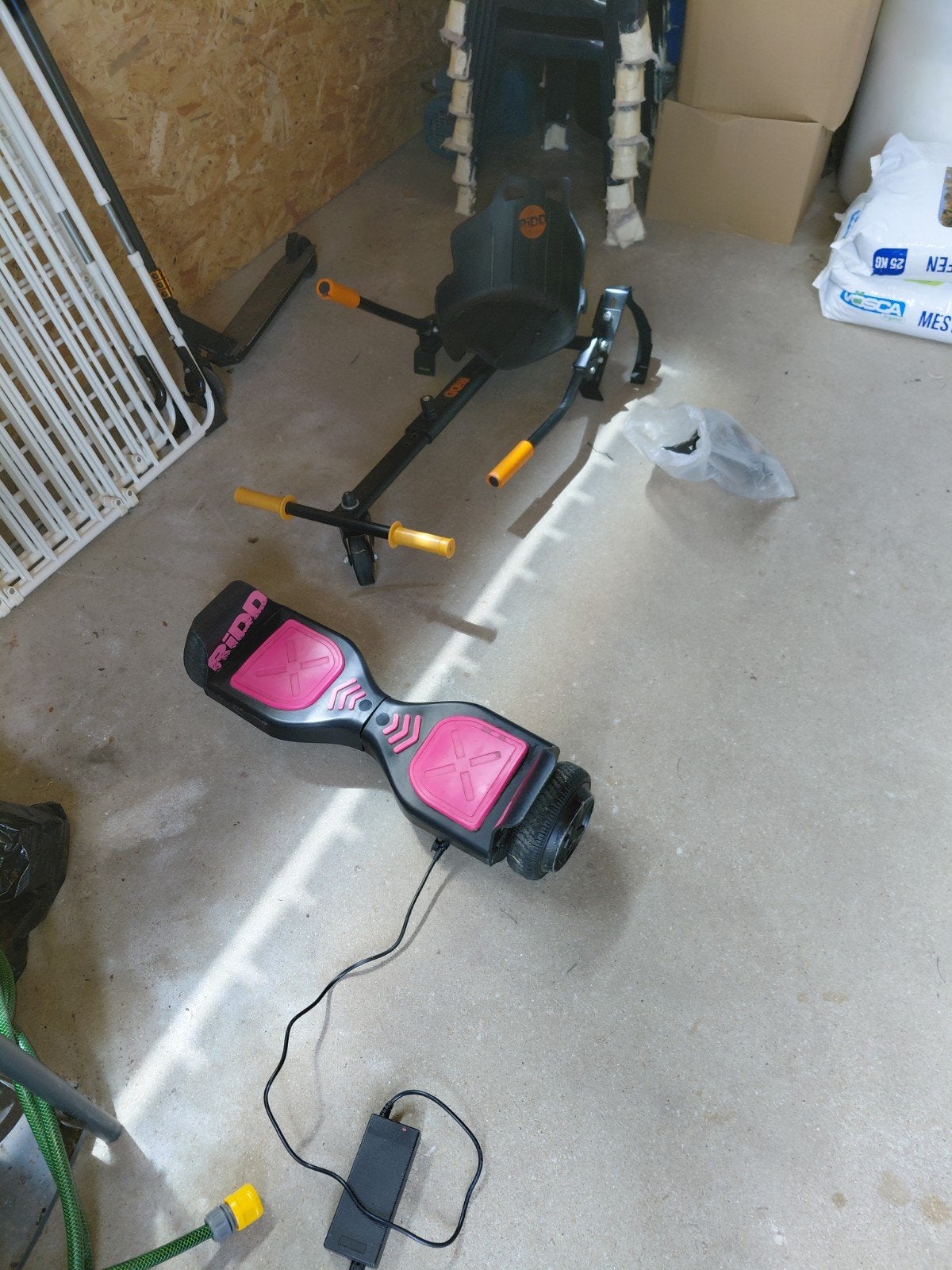 Ridd hoverboard met kart optie, Ophalen