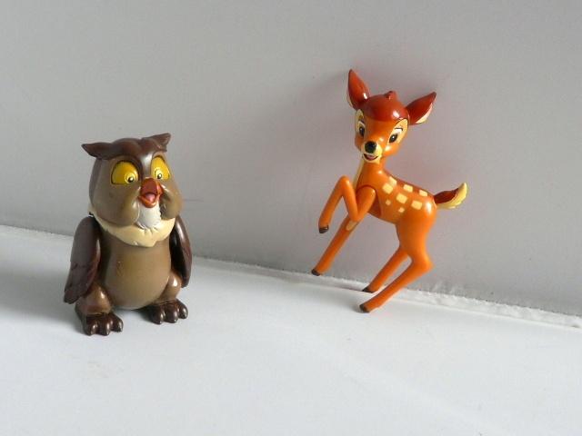 disney # Bambi en uil., Verzamelen, Disney, Ophalen of Verzenden, Bambi of Dumbo, Zo goed als nieuw, Beeldje of Figuurtje