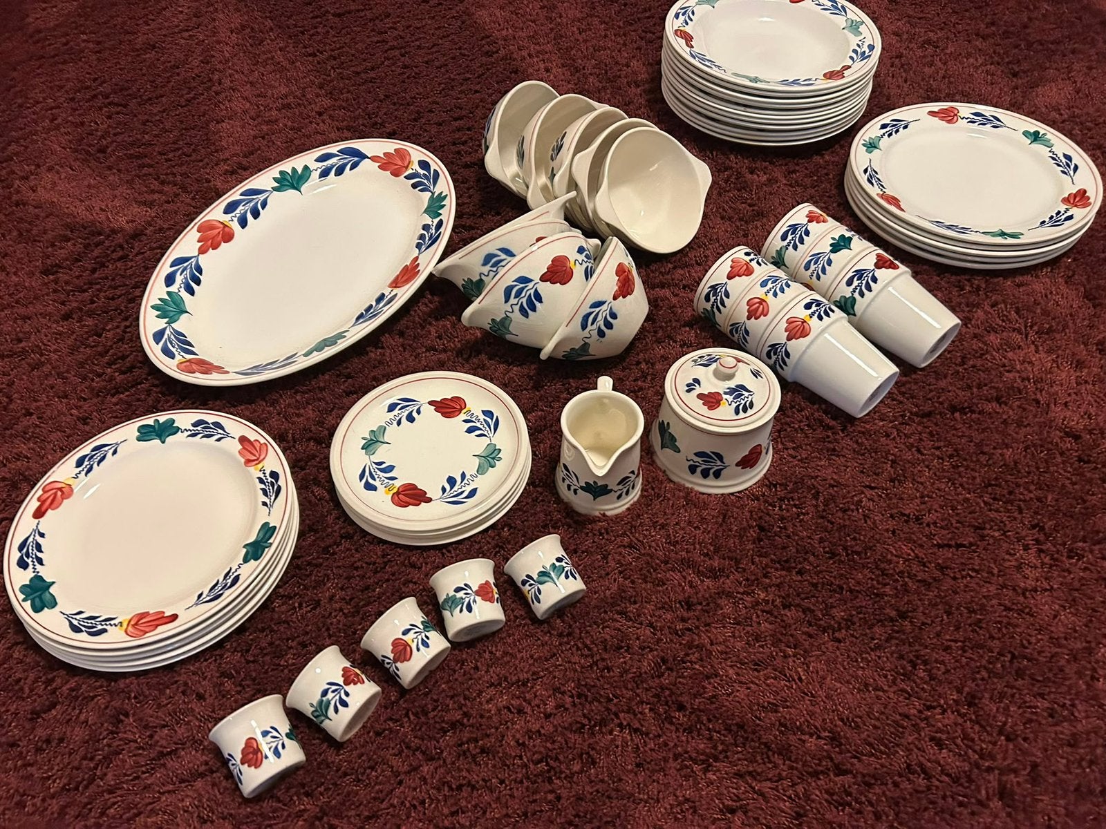 Boerenbont servies, Antiek en Kunst, Antiek | Servies compleet, Ophalen