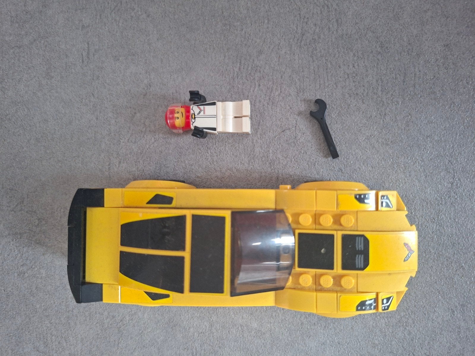 LEGO Speed Champions Chevrolet Corvette 75870 met minifiguur, Inclusief minifiguren, Gebruikt, Lego, Complete set