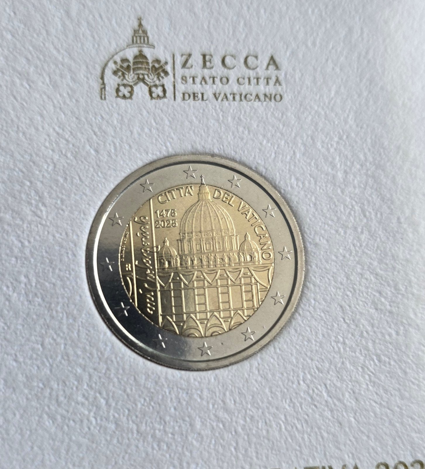 2 euro Vaticaanstad 2025 Michelangelo, Ophalen of Verzenden, Vaticaanstad, 2 euro, Losse munt