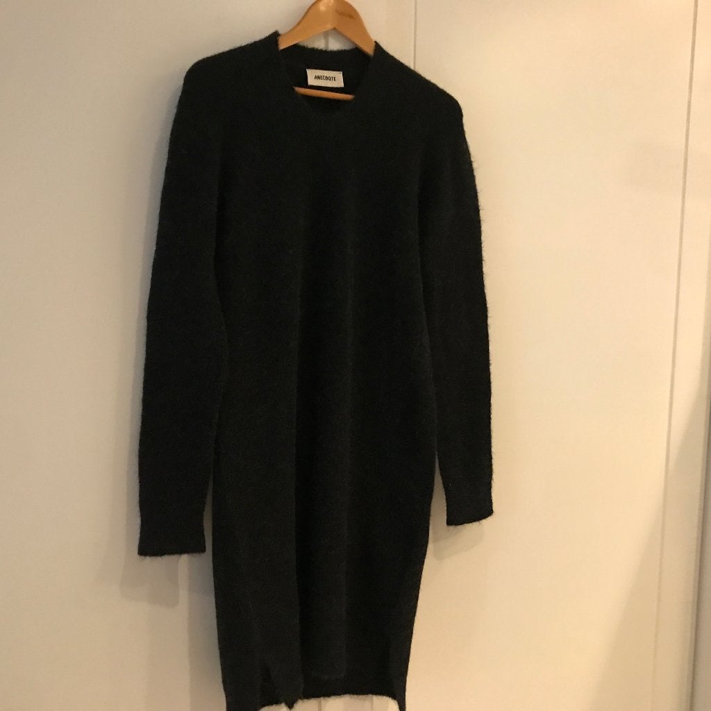 Anecdote mohair wol mix lange trui/ jurk Antraciet grijs, Kleding | Dames, Ophalen of Verzenden, Zo goed als nieuw, Grijs, Boven de knie