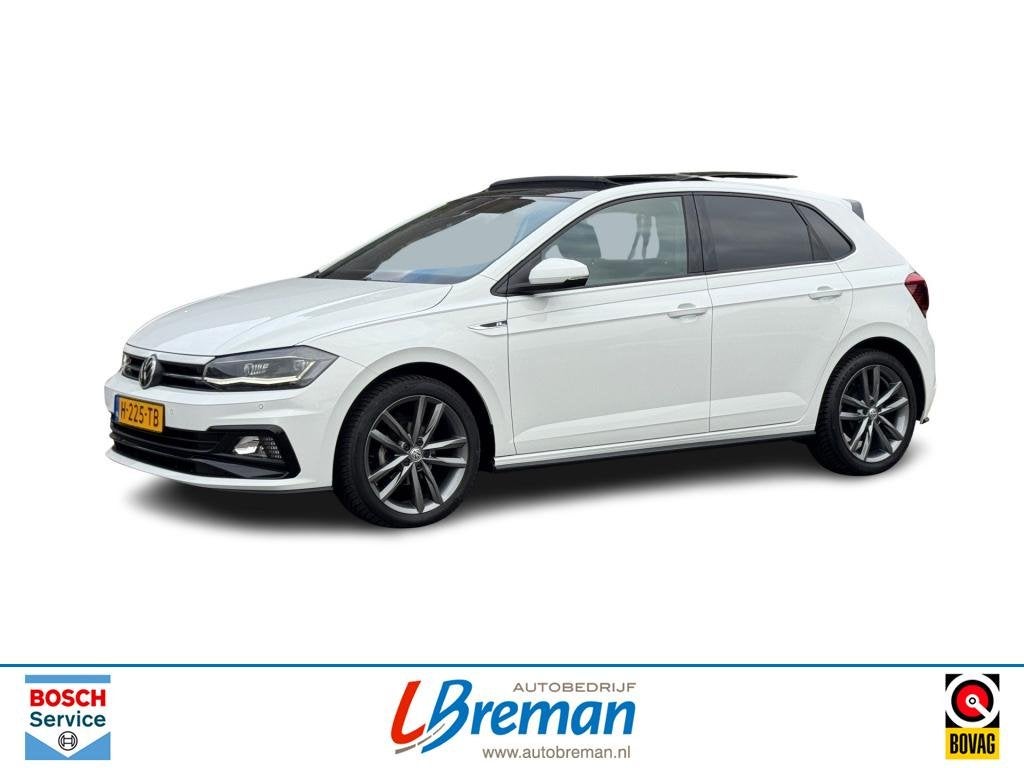Volkswagen POLO 1.0 TSI R-Line Full LED Panoramadak ACC, Voorwielaandrijving, Gebruikt, Huisgarantie, 95 pk