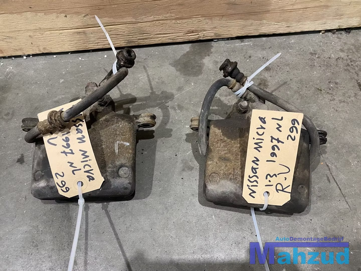 NISSAN MICRA 2 K11 links rechts voor remklauw remtang 92-02, Takashima 1-chome 1-1
220-8686  Yokohama, Ophalen of Verzenden, NISSAN_SR@mail.nissan.co.jp