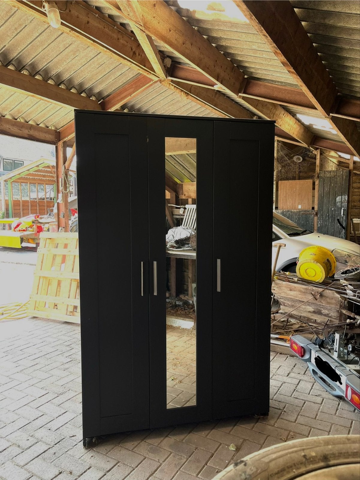 Zwarte ikea brimnes kast 3 deuren, Huis en Inrichting, Kasten | Kledingkasten, Ophalen, Gebruikt, 100 tot 150 cm, 150 tot 200 cm