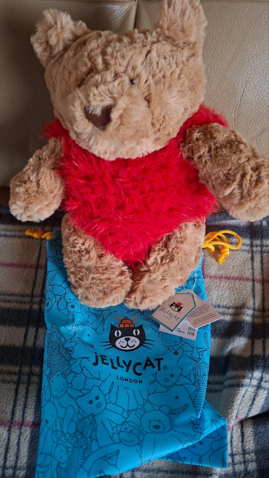 Jellycat Winnie de Poeh Knuffel  als nieuw, Ophalen, Jellycat, Disney, Beer