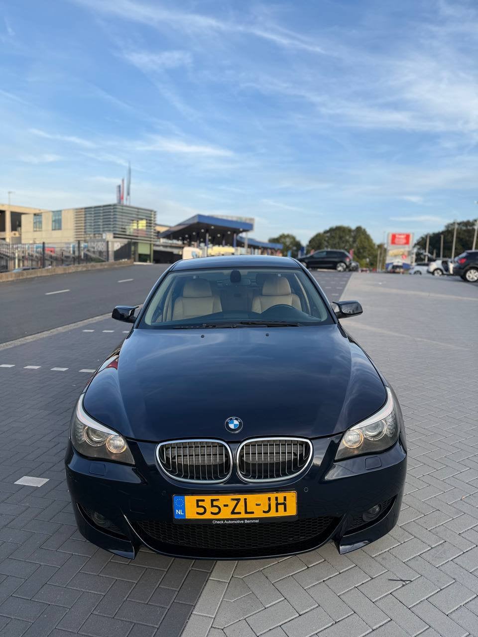 BMW 5-Serie 3.0 I 525 AUT 2008 Blauw, Auto's, Achterwielaandrijving, 2000 kg, 2996 cc, Origineel Nederlands