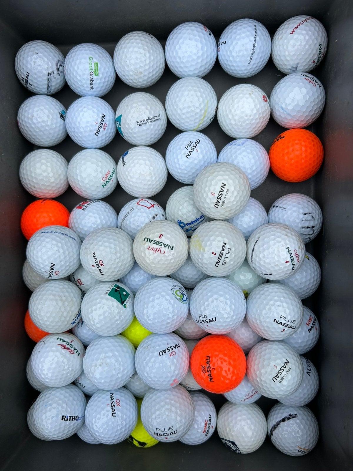 66 Nassau golfballen, Ophalen of Verzenden, Zo goed als nieuw, Bal(len)