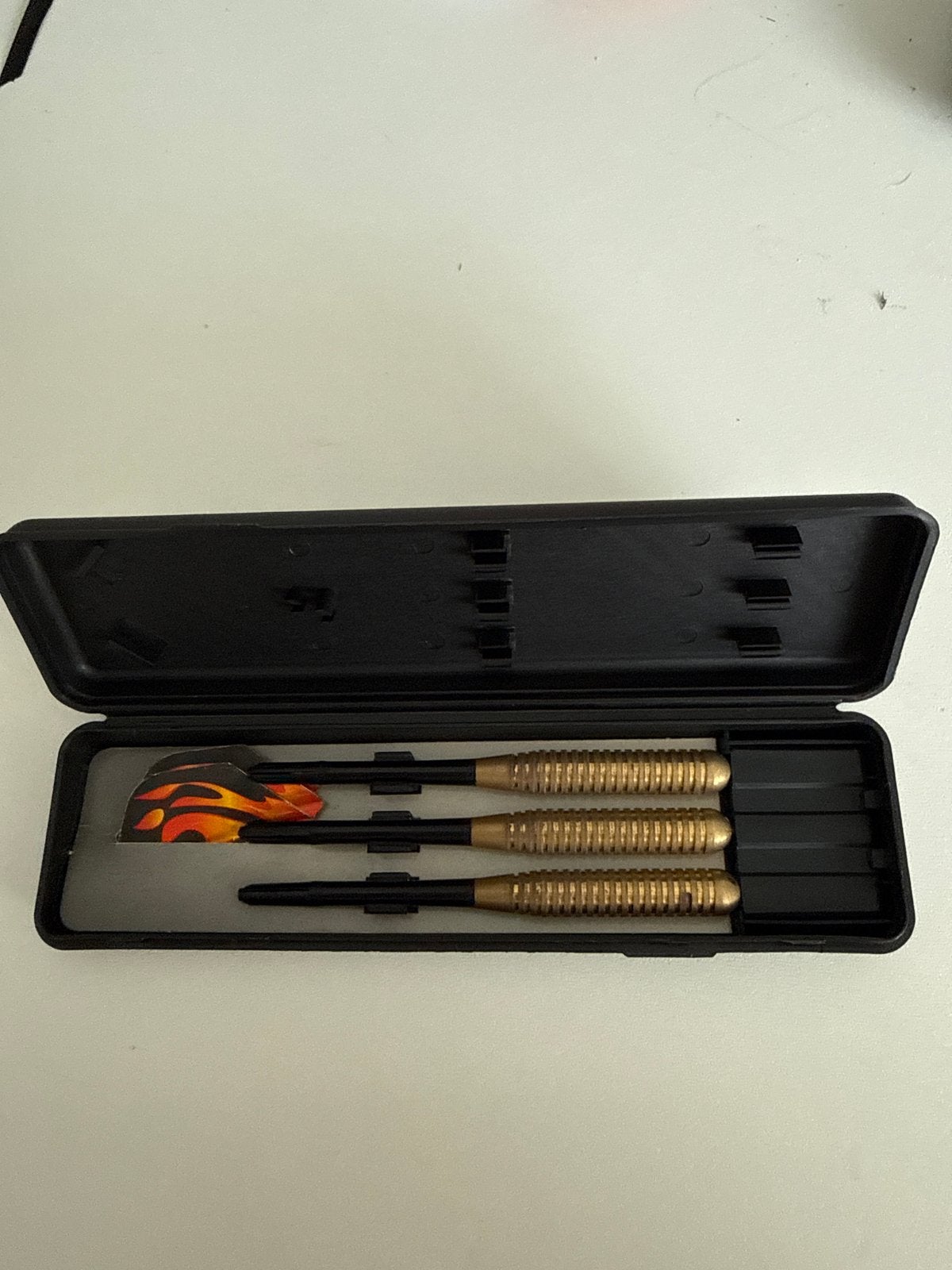 Harrows Darts Set in Opbergdoosje, Ophalen of Verzenden, Gebruikt, Pijlen
