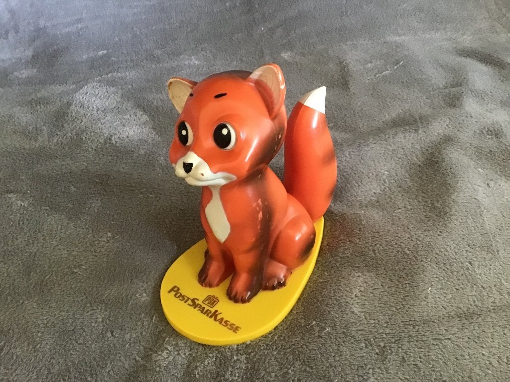 Spaarpot PostSparKasse, vintage, Verzamelen, Ophalen of Verzenden, Gebruikt, Kunststof, Overige thema's