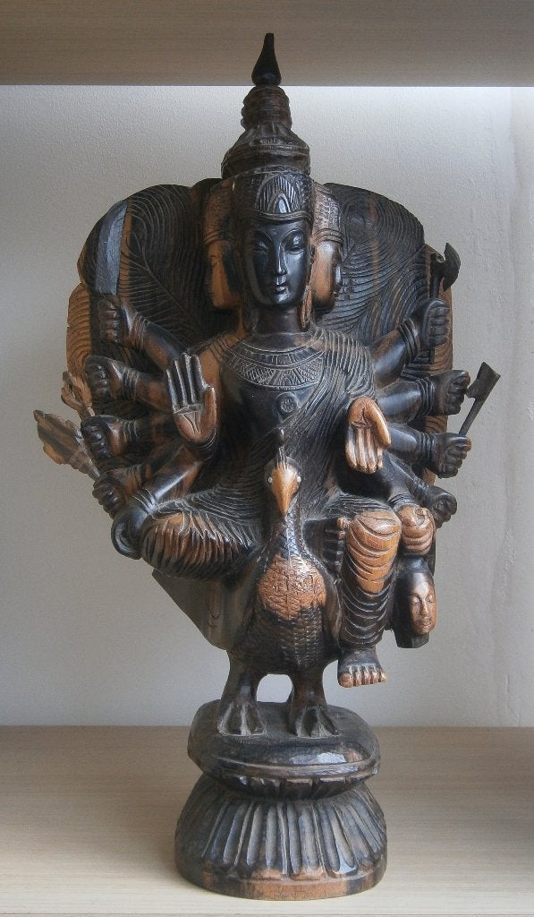 Groot Antiek Balinees houten beeld van ongeveer 50/51cm hoog, Antiek en Kunst, Hout, Handgemaakt, Ophalen of Verzenden, Indonesië