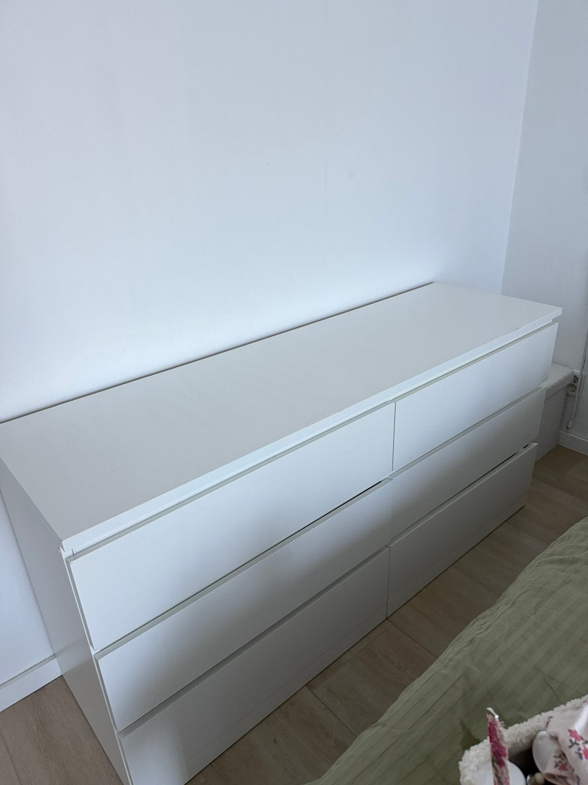 Ladekast ikea Lillberget wit met 6 lades, Ophalen, 50 tot 100 cm, Zo goed als nieuw, 3 of 4 laden