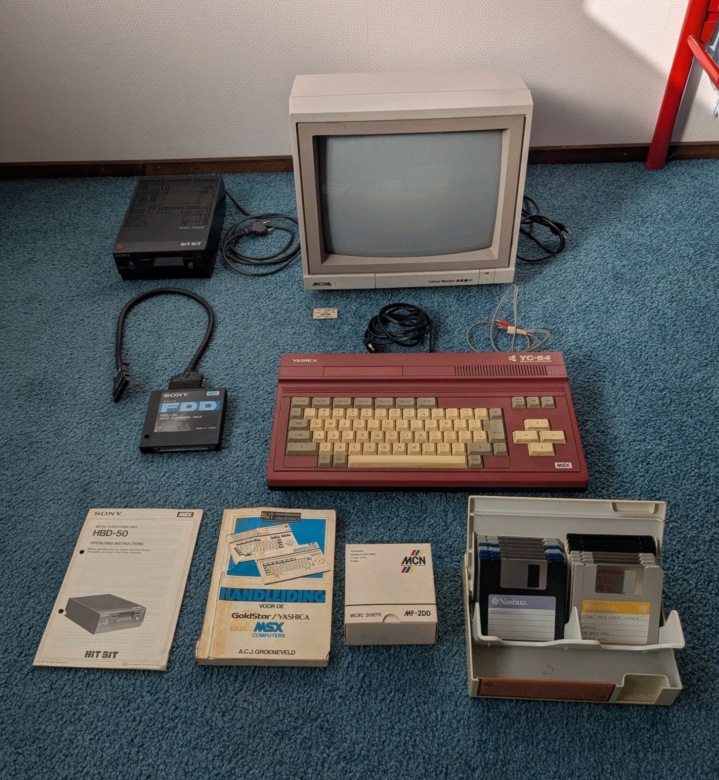 Retro Computer Yashica Ancona Sony MSX Hit-bit floppydisk, Ophalen, Yashica