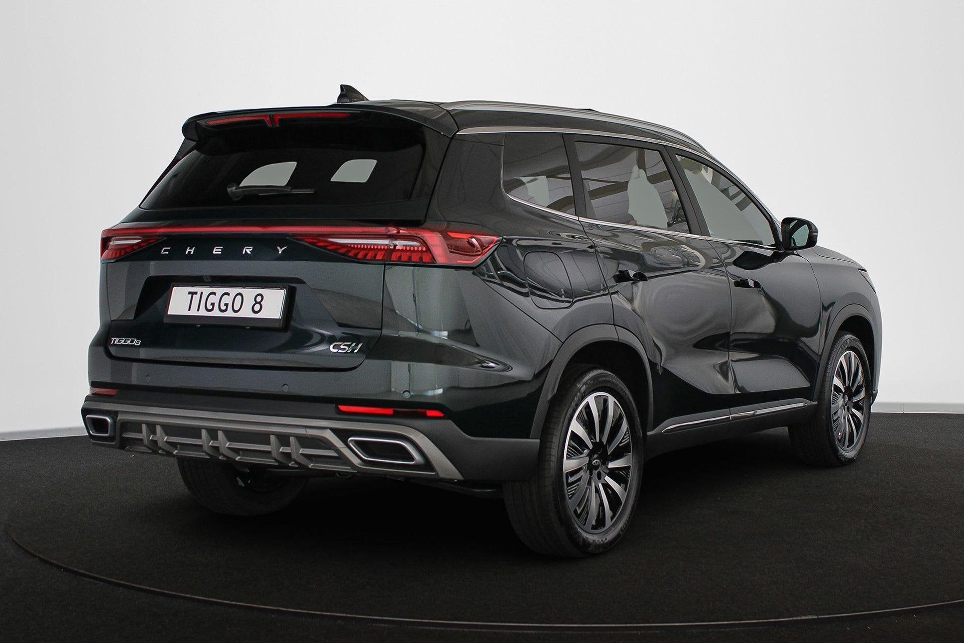 Chery Tiggo 8 PHEV UNIQUE 7-persoons Bruin Leer Snel leverba, Auto's, 12 maanden, Euro 6, 4 cilinders, 7 stoelen
