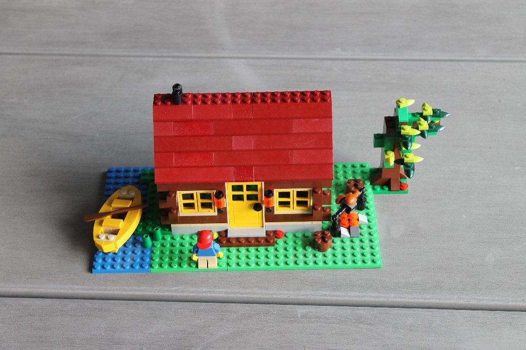 lego creator houthakkershut 5766, Lego, Ophalen of Verzenden, Zo goed als nieuw, Inclusief instructies