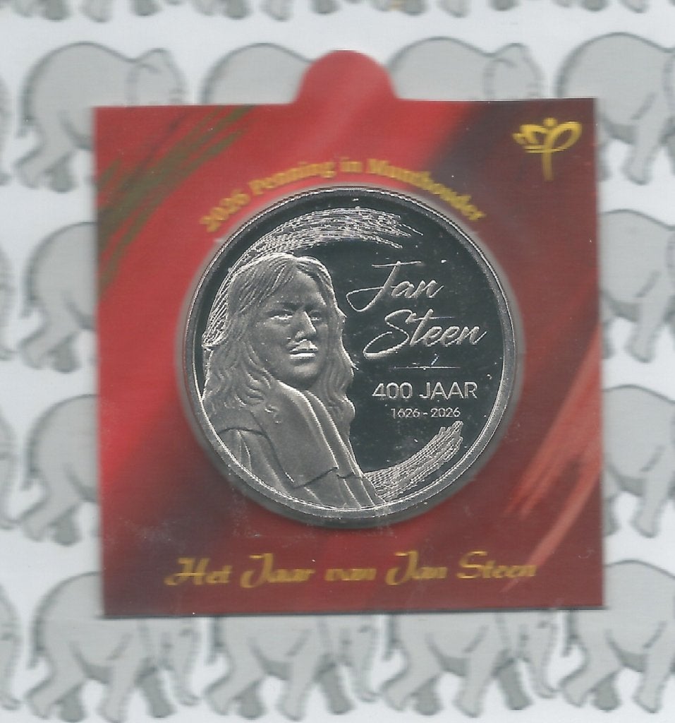 Nederland Munthouder Het jaar v. Jan Steen 2026(Penning MMF), Ophalen of Verzenden, Overige landen, 2 euro