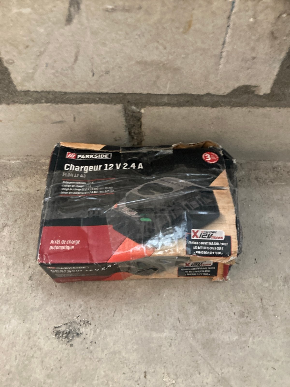 Parkside Oplader 12V 2.4A PLGK 12 A3, Ophalen of Verzenden, Nieuw, Overige typen