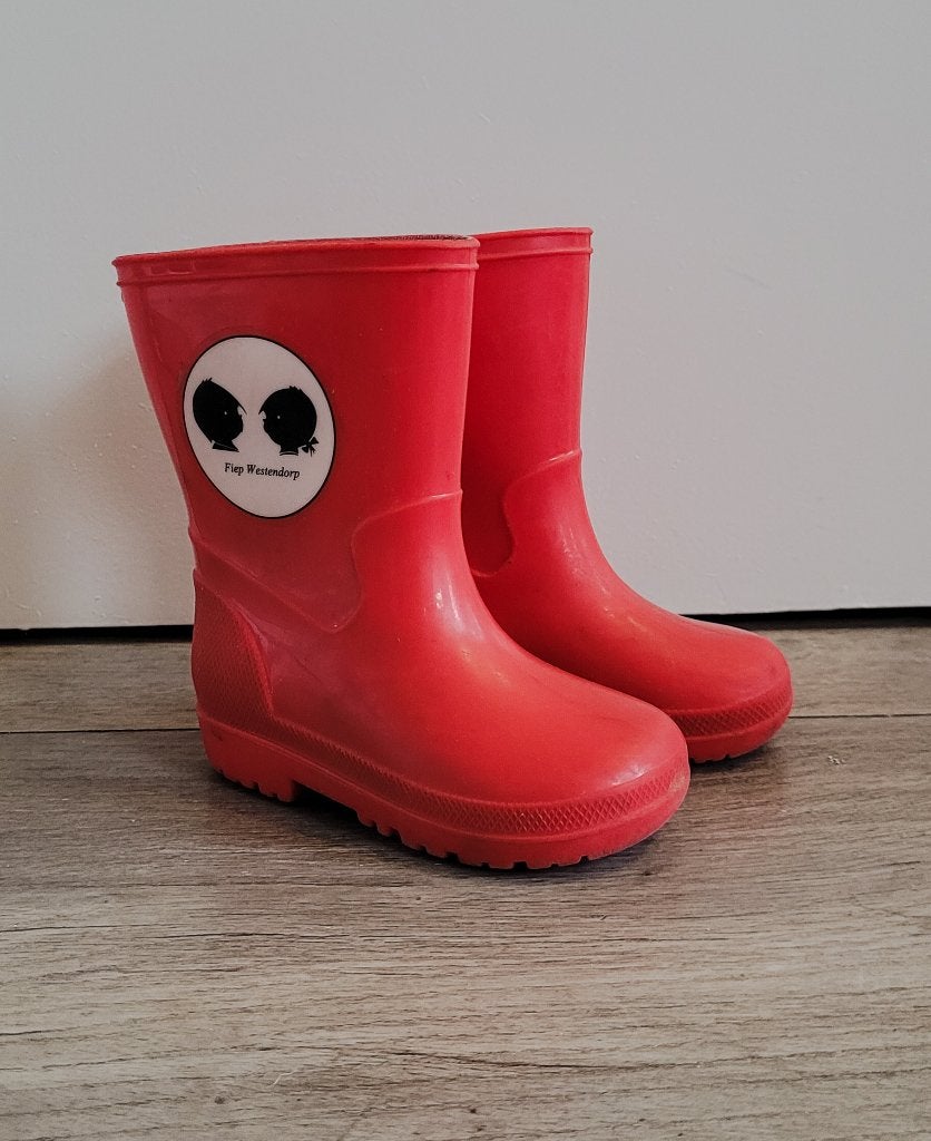 Hema Jip & Janneke regenlaarsjes rood – maat 19, Kinderen en Baby's, Kinderkleding | Schoenen en Sokken, Gebruikt, Jongen of Meisje