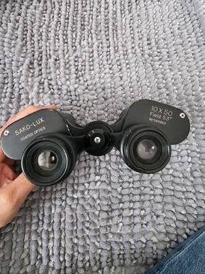 Vintage Sako-Lux 10x50 verrekijker, Ophalen of Verzenden, Gebruikt