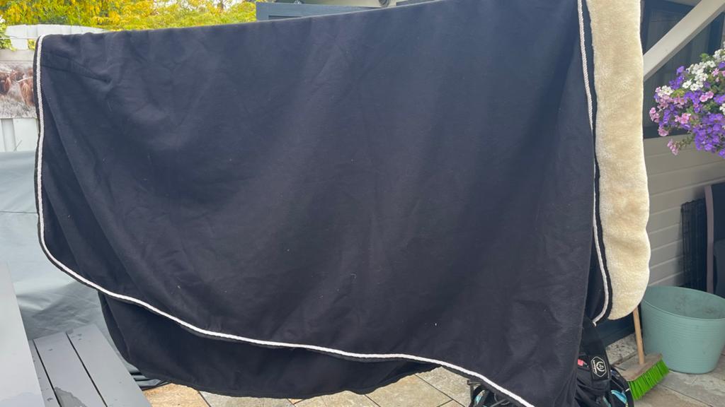 Fleece deken met bontkraag 195cm, Ophalen of Verzenden, Zo goed als nieuw, Overige soorten