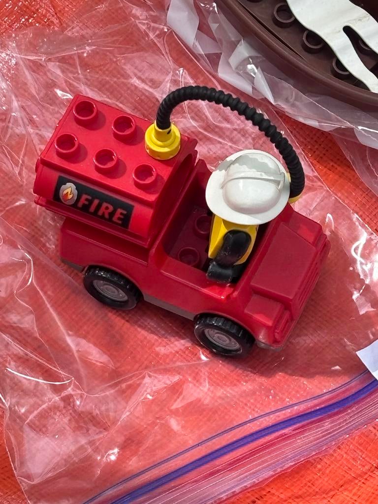 Duplo brandweer wagentje, Verzenden, Gebruikt, Duplo