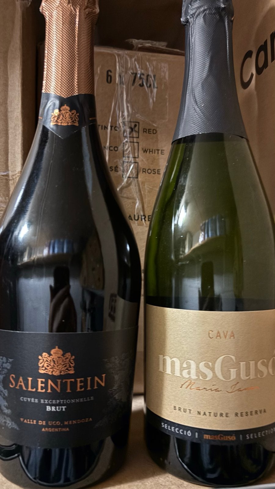 Salentein Brut & Mas Gusó Cava, Ophalen of Verzenden, Nieuw, Spanje, Overige typen