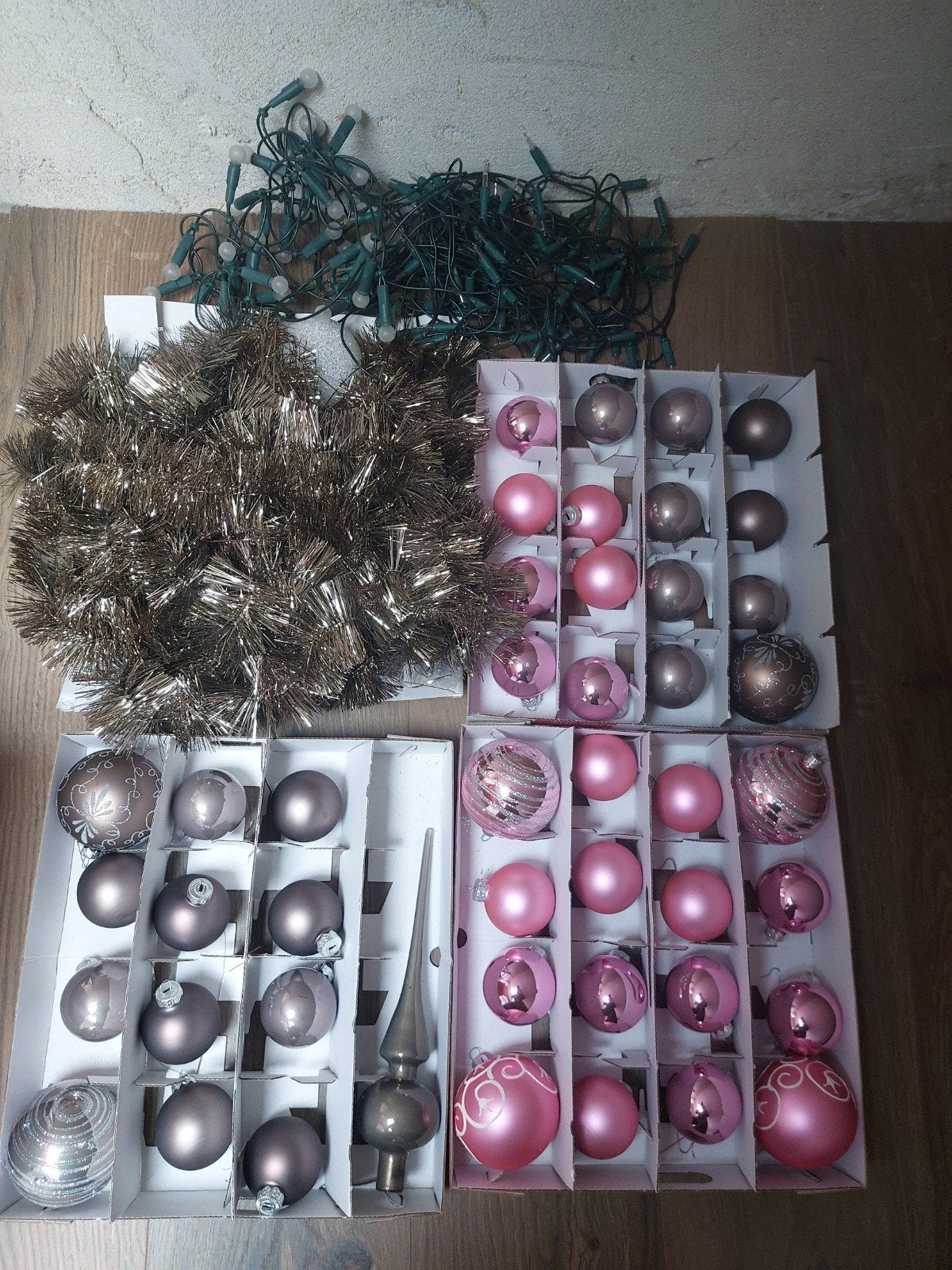 Kerstversiering, kerstballen, piek, slingers en verlichting, Diversen, Ophalen of Verzenden, Gebruikt