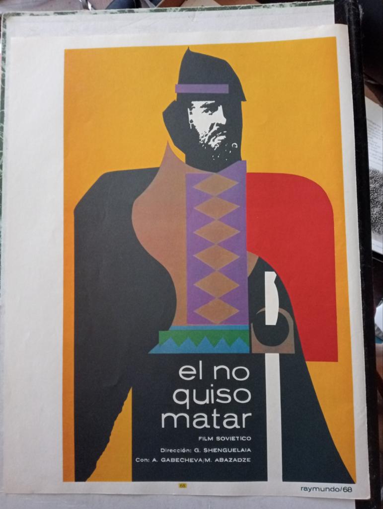 Sovjet Unie Rusland film affiche Cuba 1970, Ophalen of Verzenden, Gebruikt, A1 t/m A3, Film en Tv