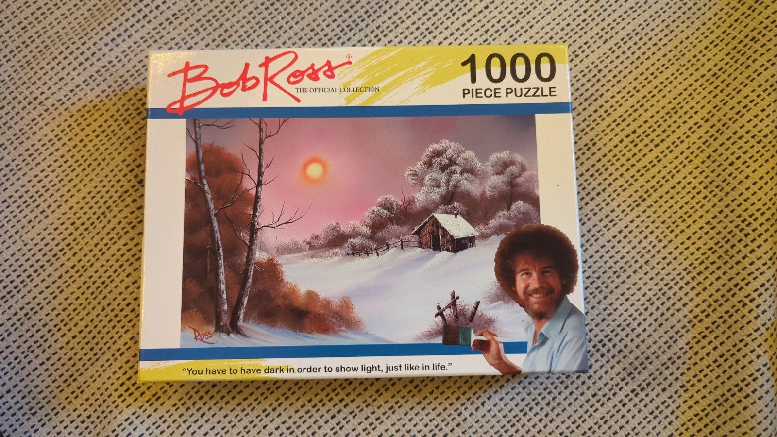 Bob Ross Legpuzzel - 1000 stukjes - Winterlandschap, Ophalen of Verzenden, 500 t/m 1500 stukjes, Gebruikt, Legpuzzel
