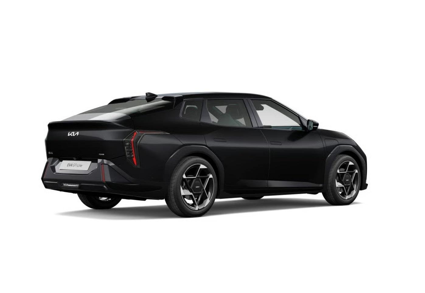 Kia EV4 Fastback GT-Line Business Edition 81.4 kWh | Stoel-, 81 kWh, 1800 kg, 510 min, Zwart