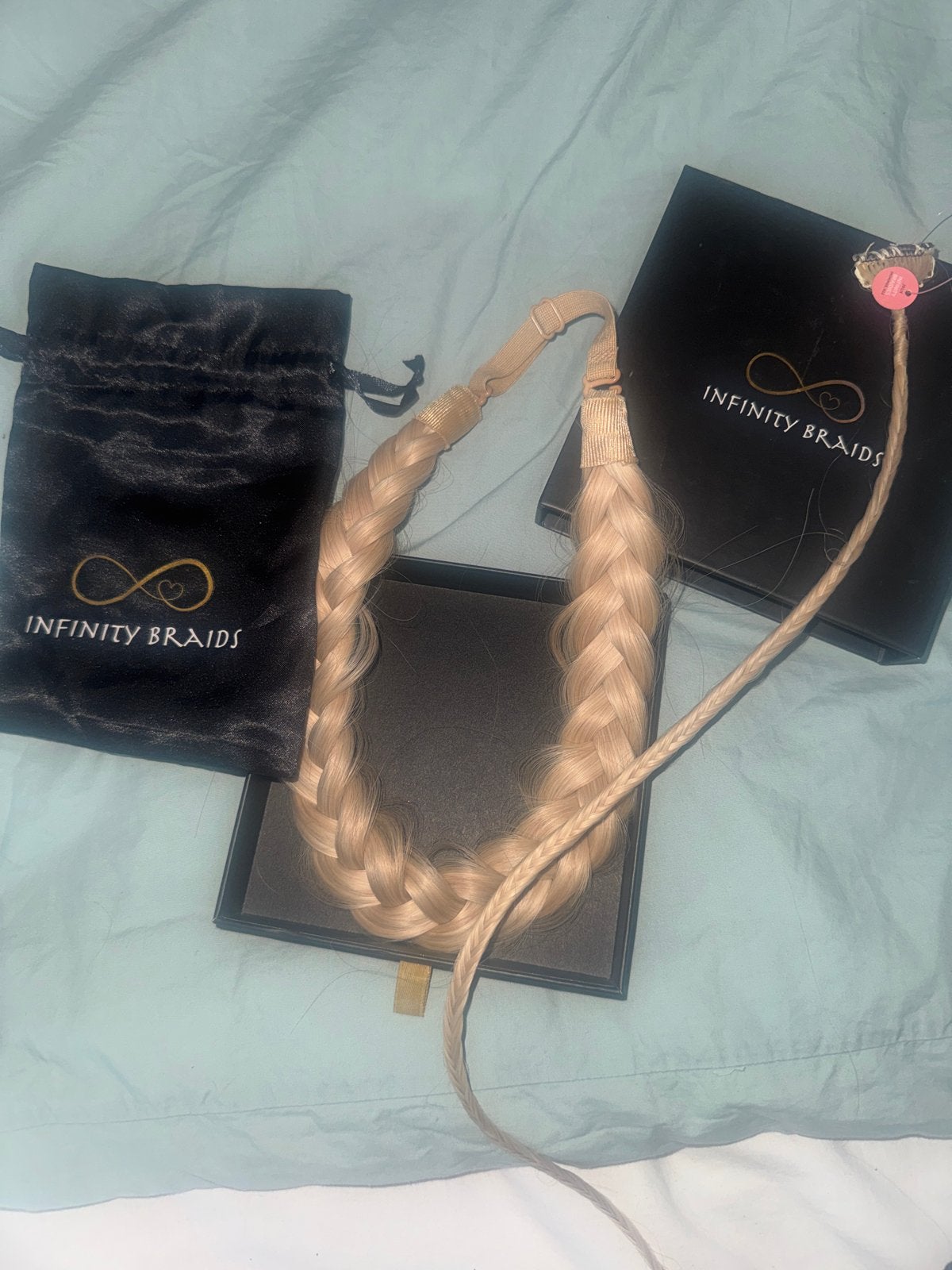 Infinity Braids Haarband Vlecht Blond, Ophalen of Verzenden, Nieuw, Pruik of Haarverlenging