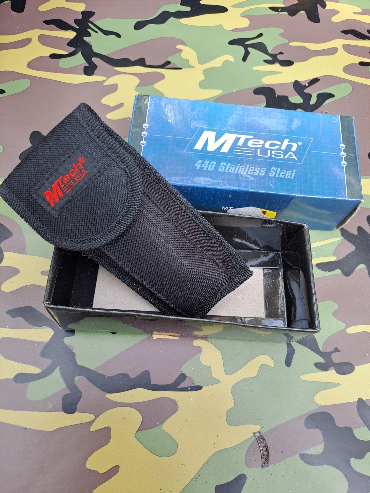 MTech USA Zakmes met Bitset en Etui - 440 RVS, Ophalen of Verzenden, MTech USA, Onbekend, Onbekend