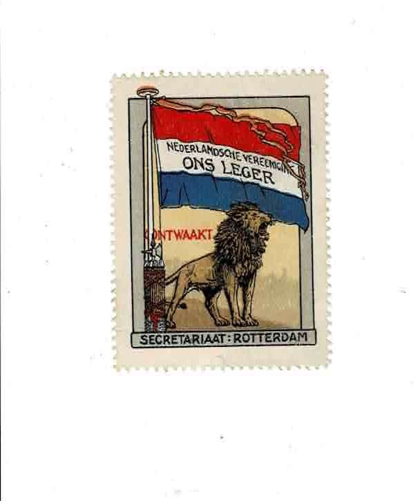 Oude sluitzegel van "ONS LEGER", Verzenden, Gebruikt, Overige typen