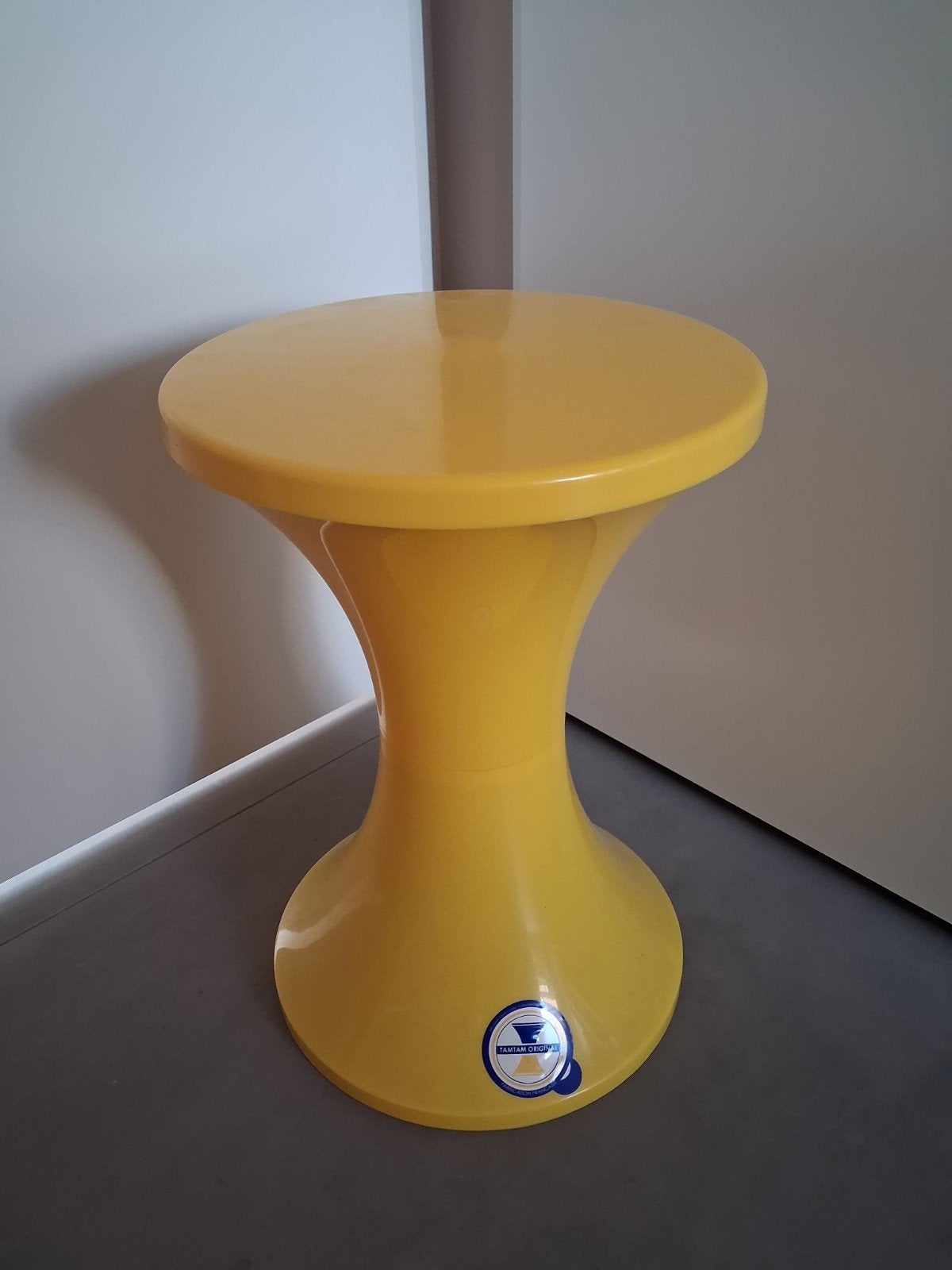 Originele TamTam plastic  kruk geel, Huis en Inrichting, Ophalen, Zo goed als nieuw, Kunststof